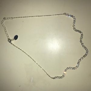 cute wave fake diamond necklace